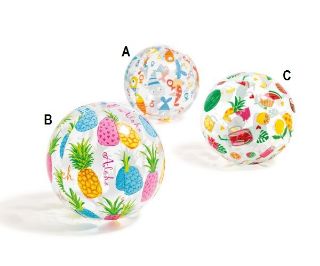 Obrázek z Míč lively print nafukovací do bazénu 